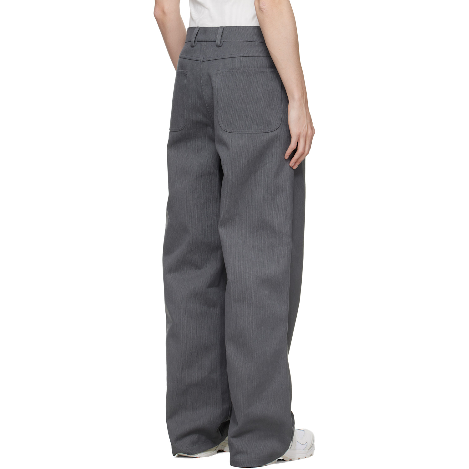  Rier Gray Antique Gabardine Trousers 