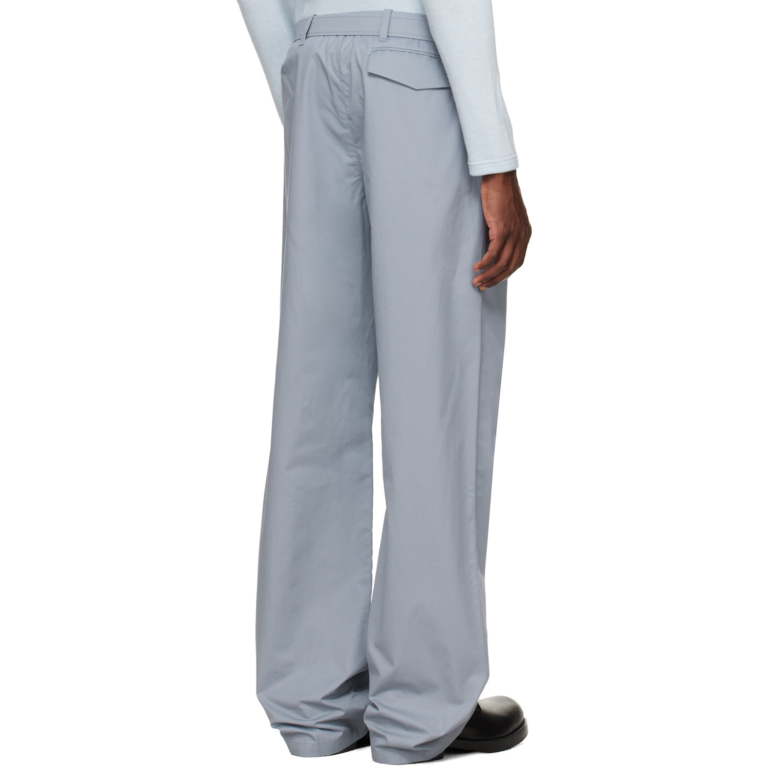  Rier Blue Cotton Utility Trousers 