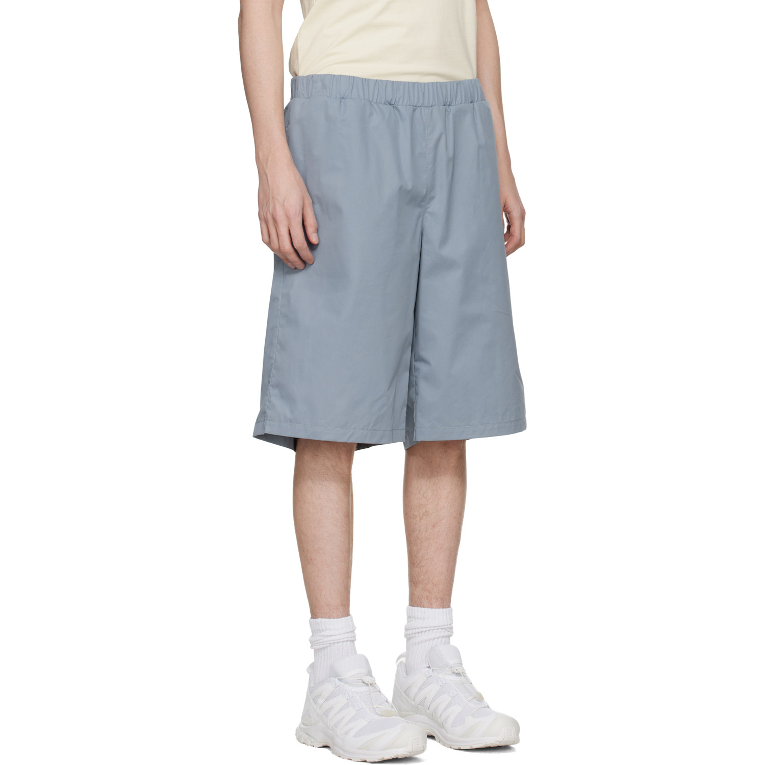  Rier Blue Bermuda Cotton Shorts 