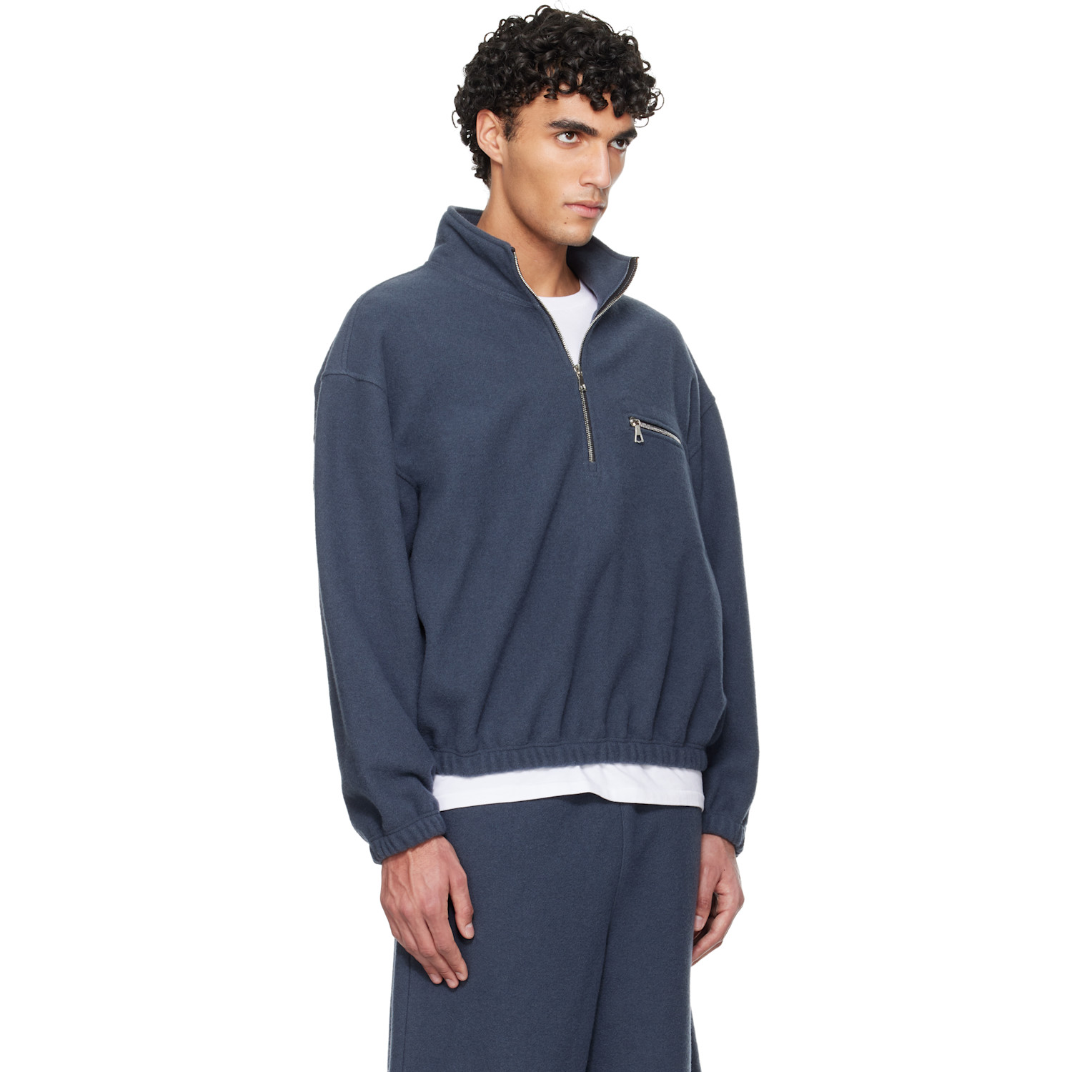  Rier Gray Fleece Sweater 