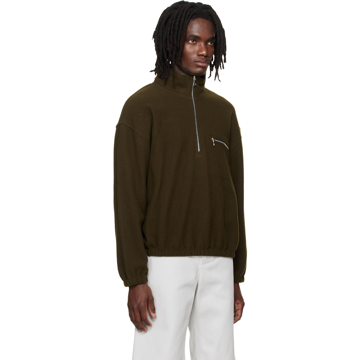  Rier Khaki Fleece Sweatshirt 