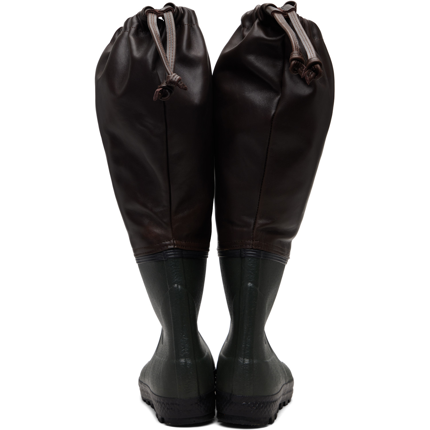  Rier Ssense Exclusive Brown Farmer Rain Boots 
