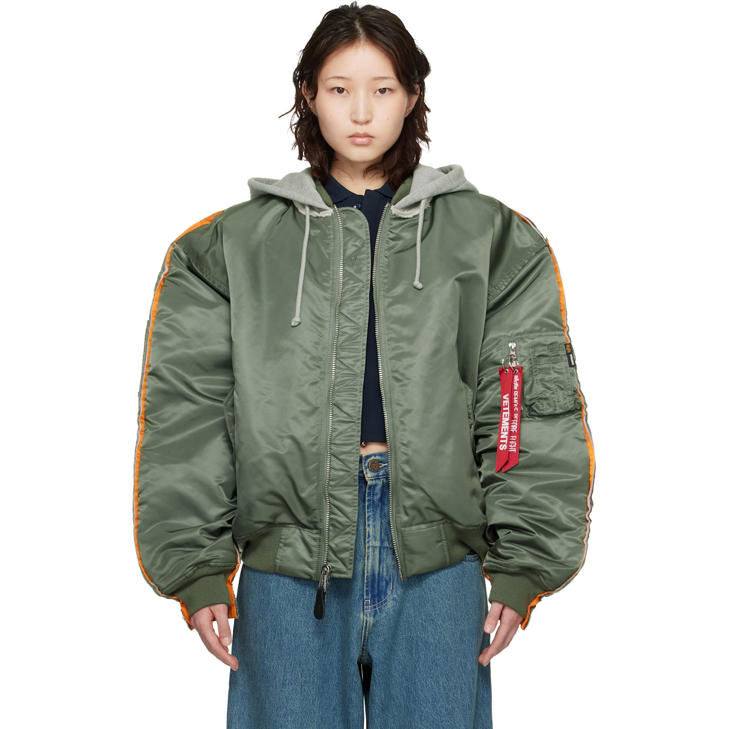 VETEMENTS x Alpha Industries Double Zip bomber jacket | Smart Closet