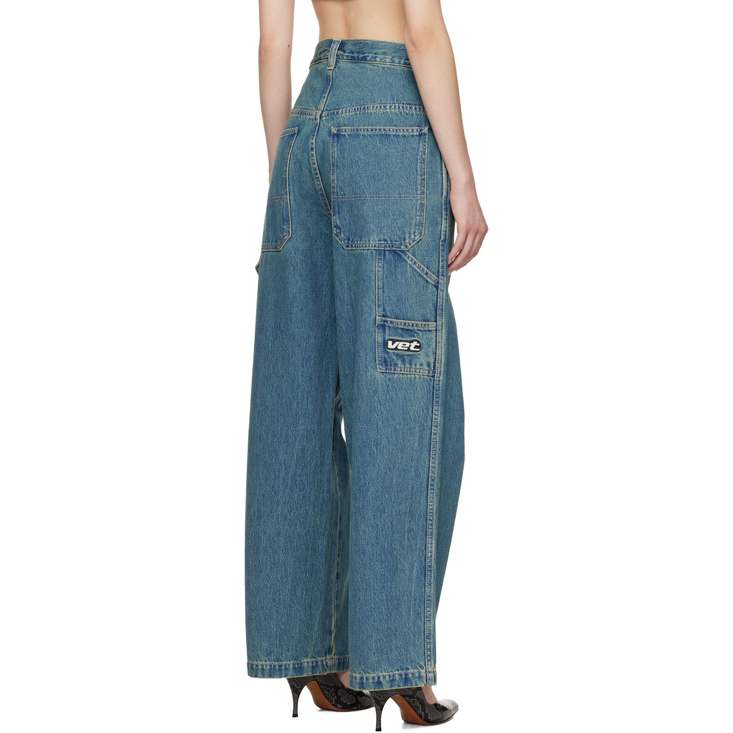  Vetements Blue Hip-hop Jeans 