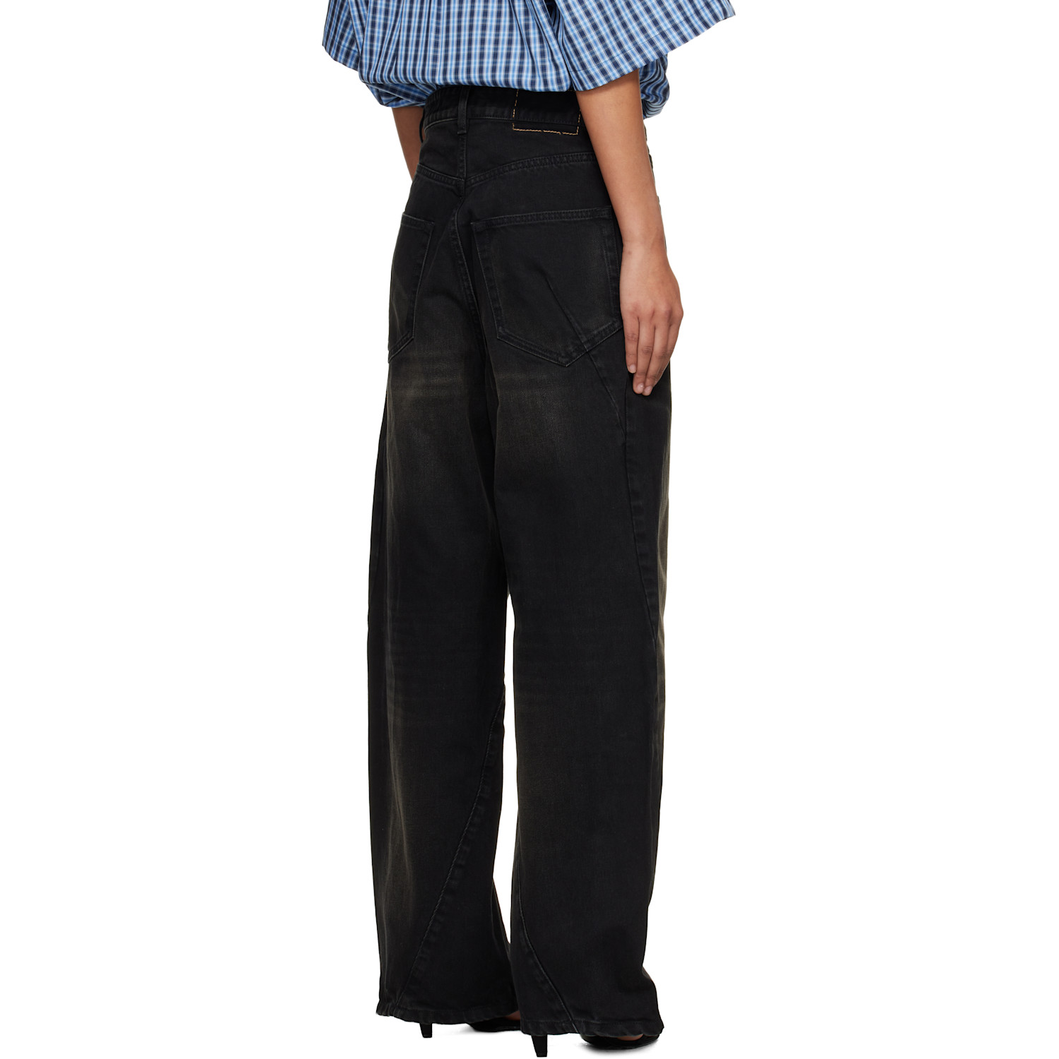  Vetements Black Spiral Jeans 
