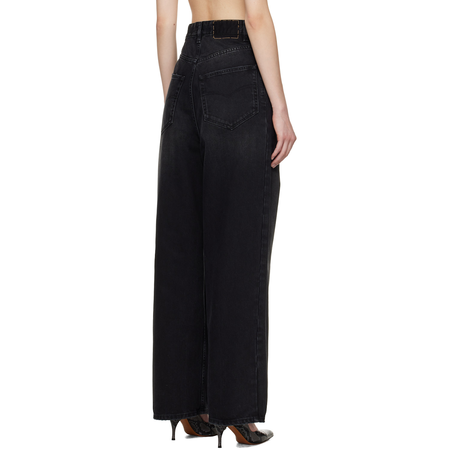  Vetements Black Ripped Jeans 