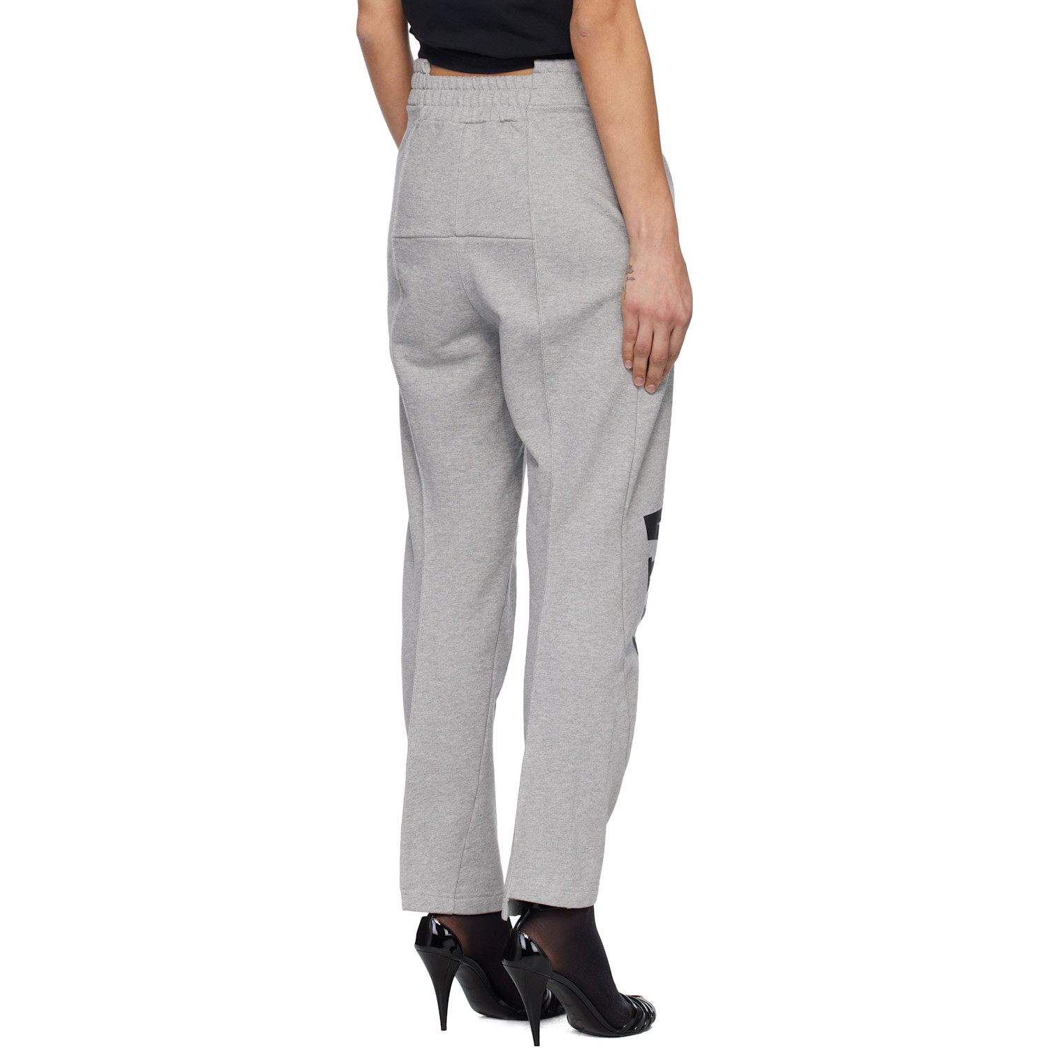  Vetements Gray Cut Up Logo Sweatpants 