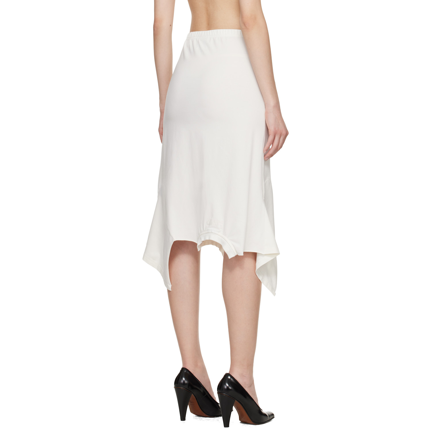  Vetements Off-white 'fuck You Very Much' Upside-down Midi Skirt 