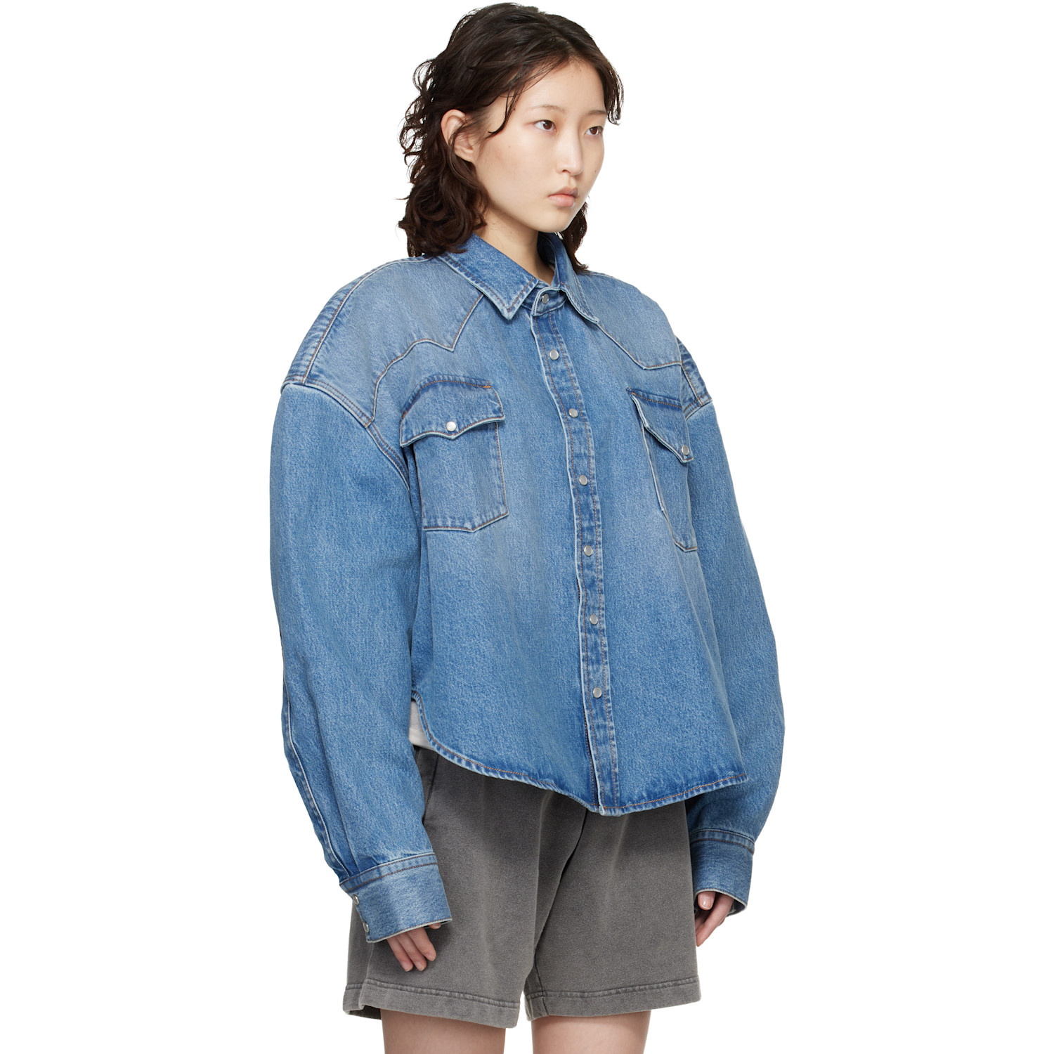  Vetements Blue Cowboy Denim Shirt 