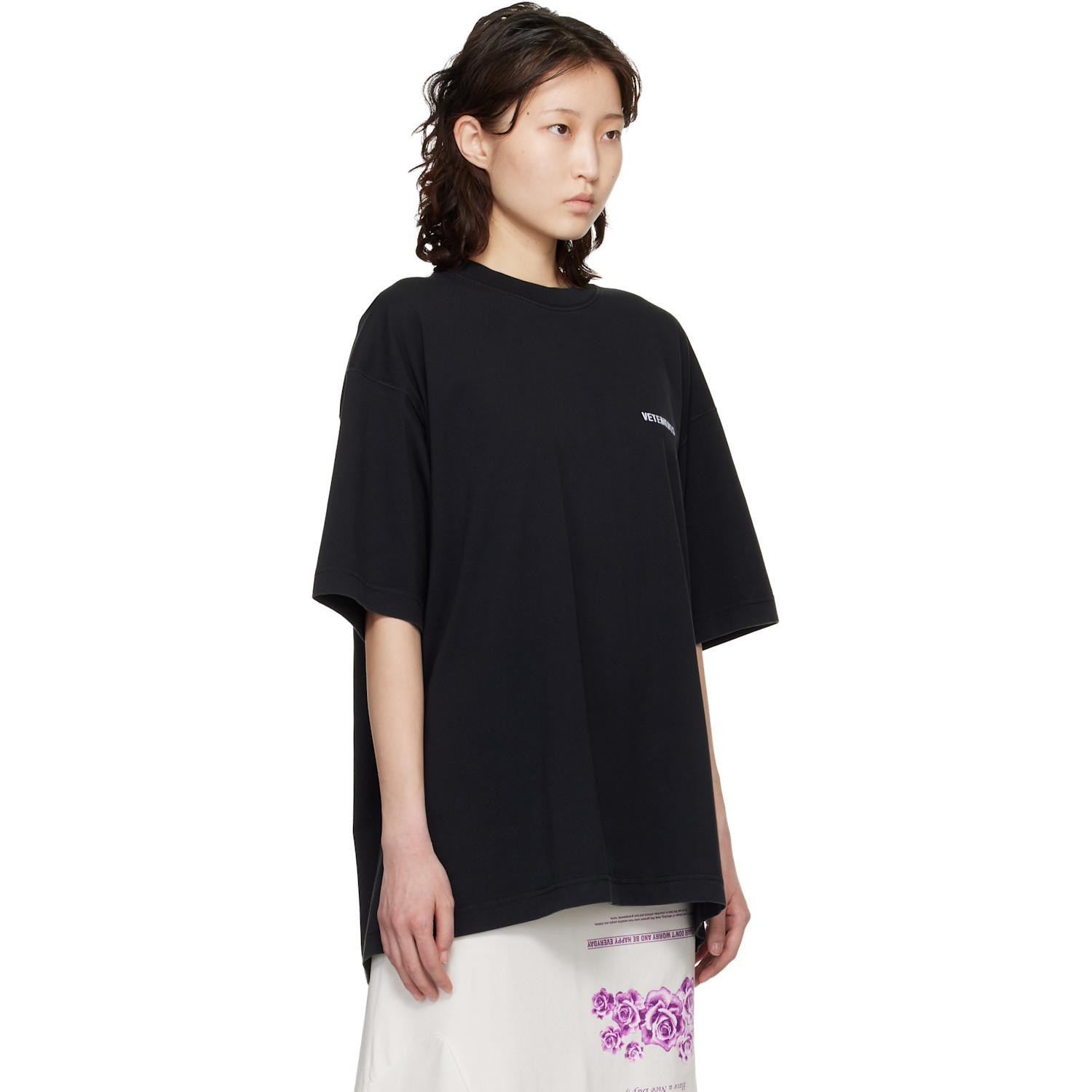  Vetements Black Iconic Logo T-shirt 