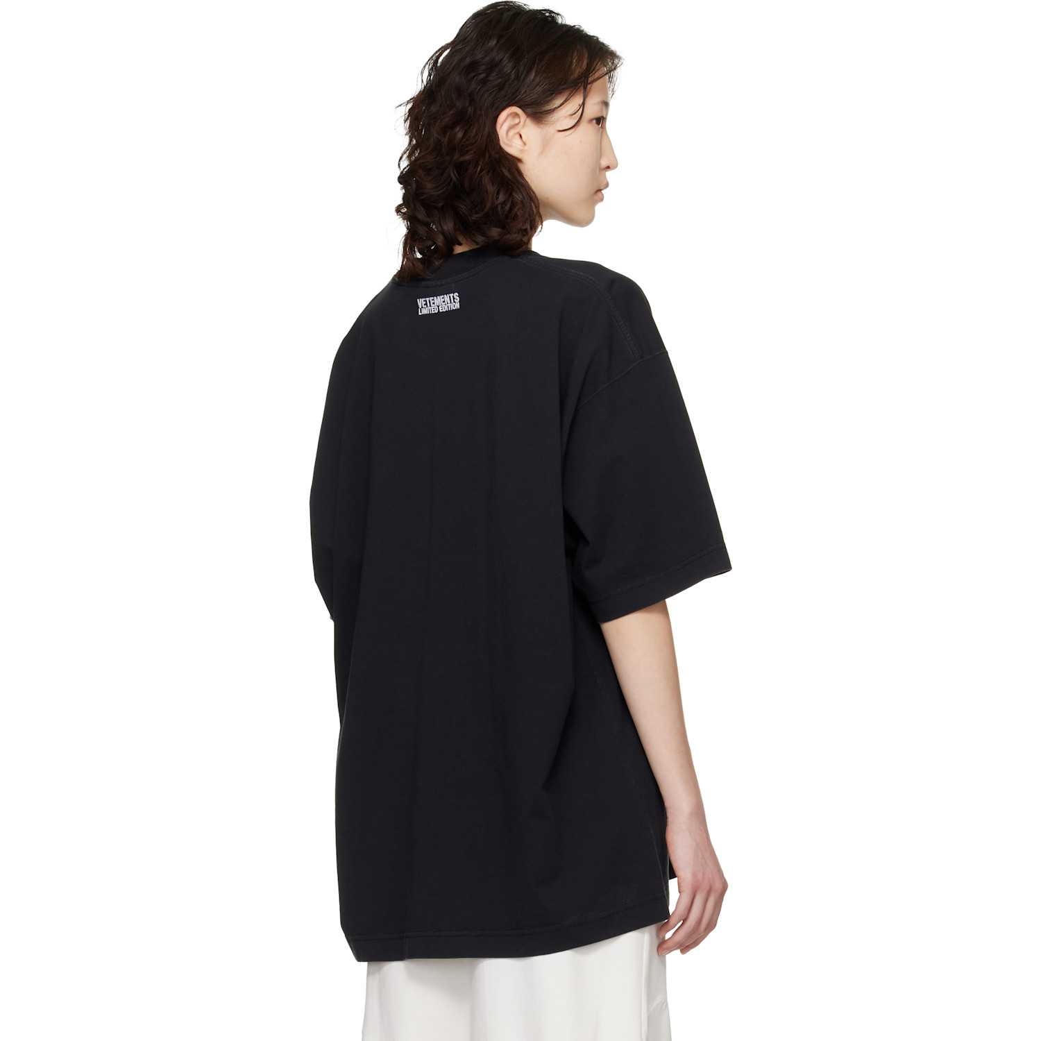 Vetements Black Iconic Logo T-shirt 
