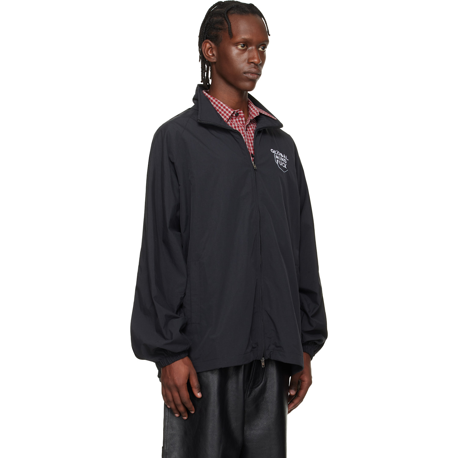  Vetements Black 'global Mf' Jacket 