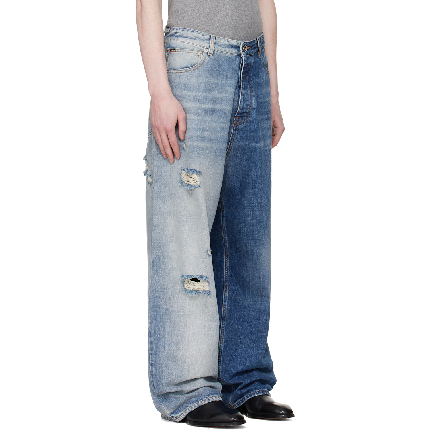  Vetements Blue Degrade Effect Jeans 