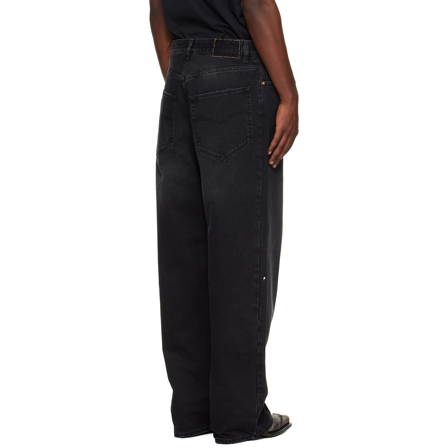  Vetements Black Ripped Jeans 