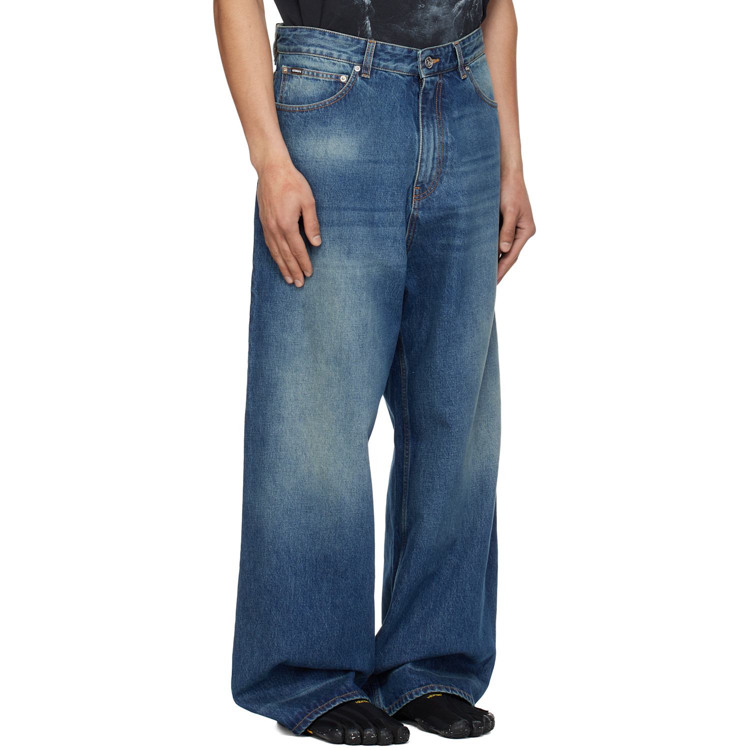  Vetements Blue Washed Baggy Jeans 