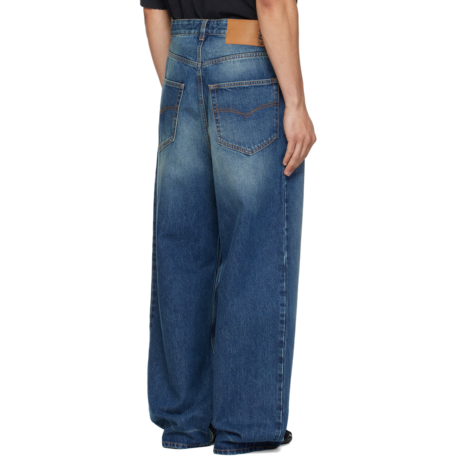  Vetements Blue Washed Baggy Jeans 