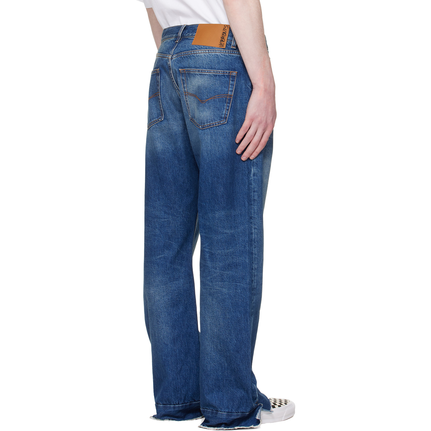  Vetements Blue Bootcut Jeans 