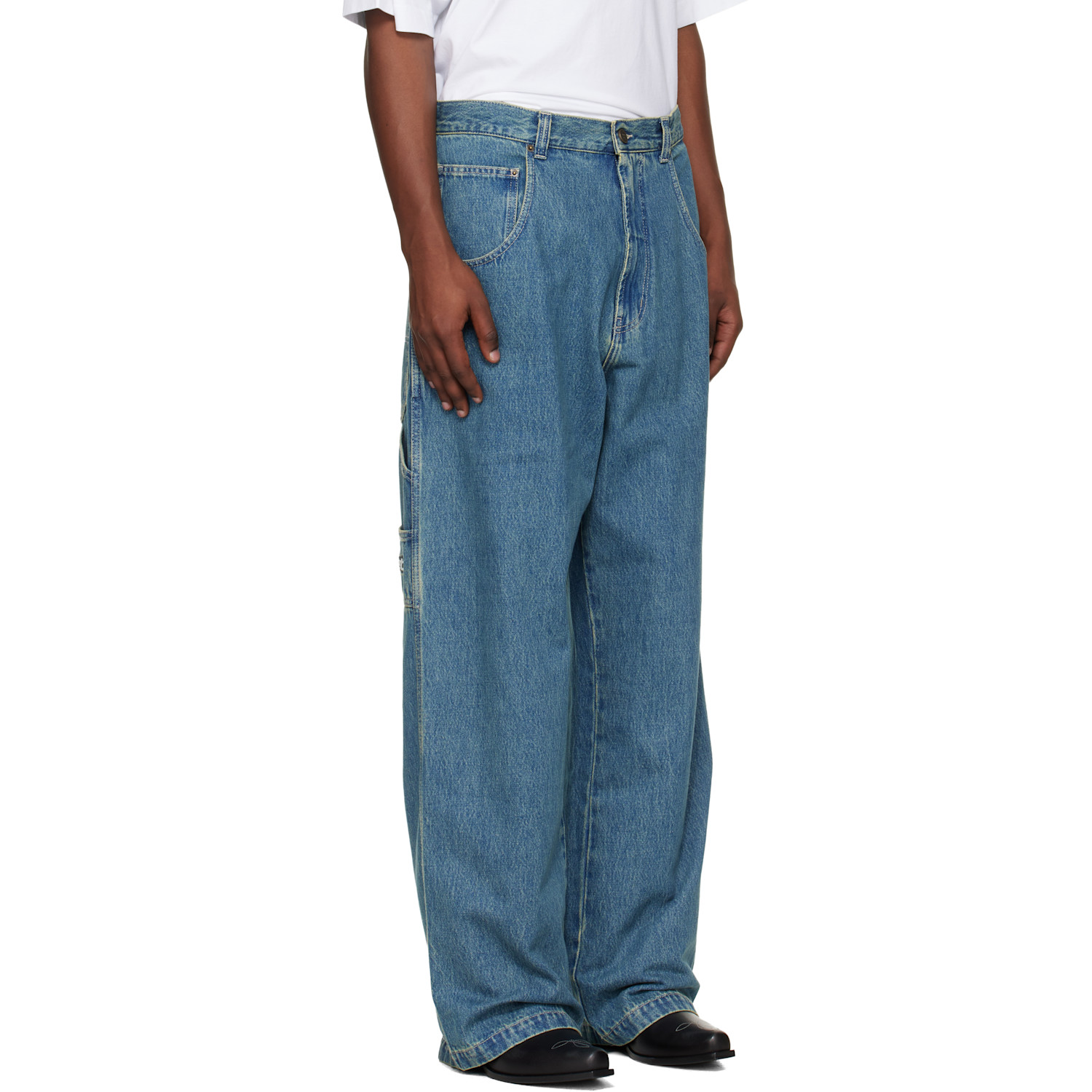  Vetements Blue Hip-hop Jeans 