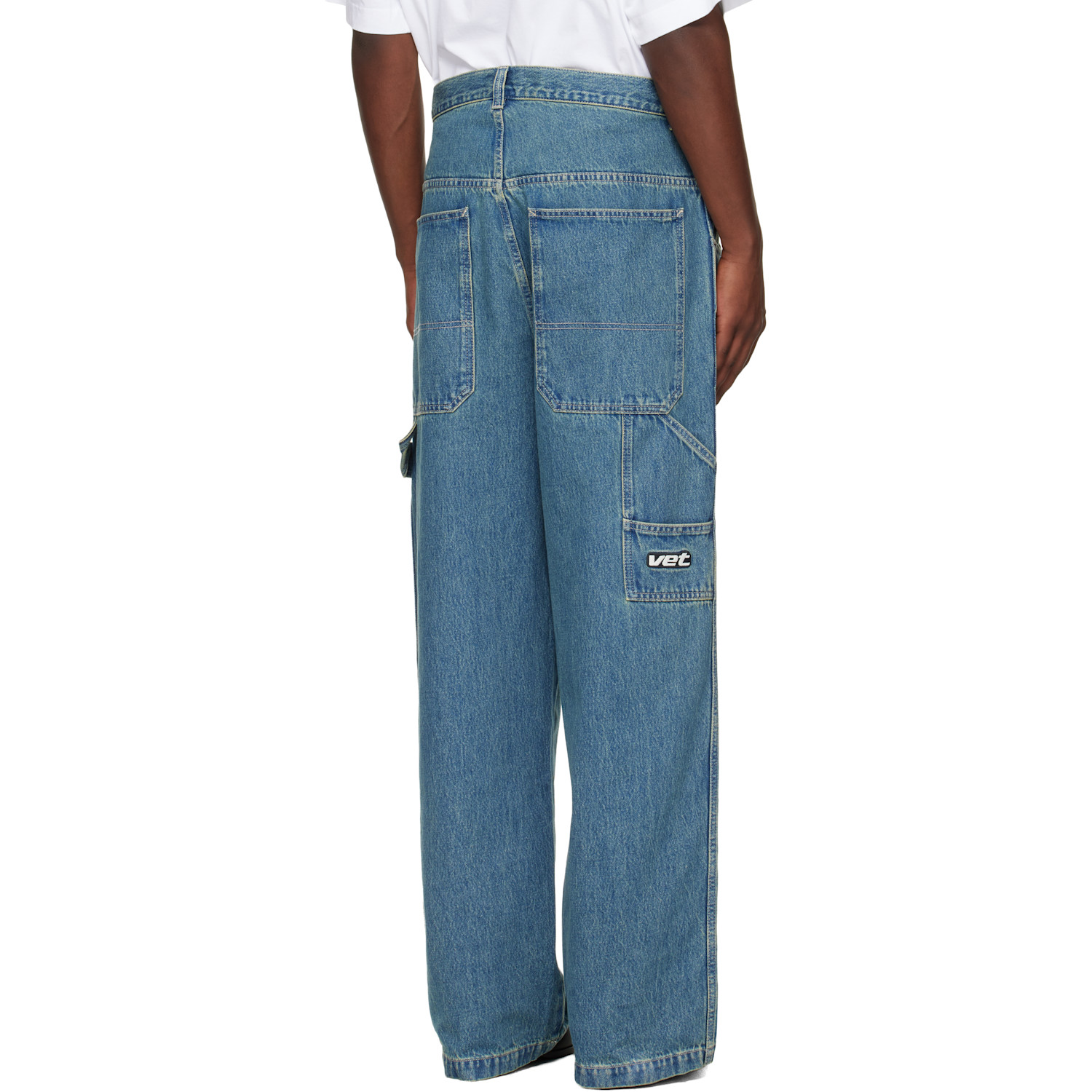  Vetements Blue Hip-hop Jeans 