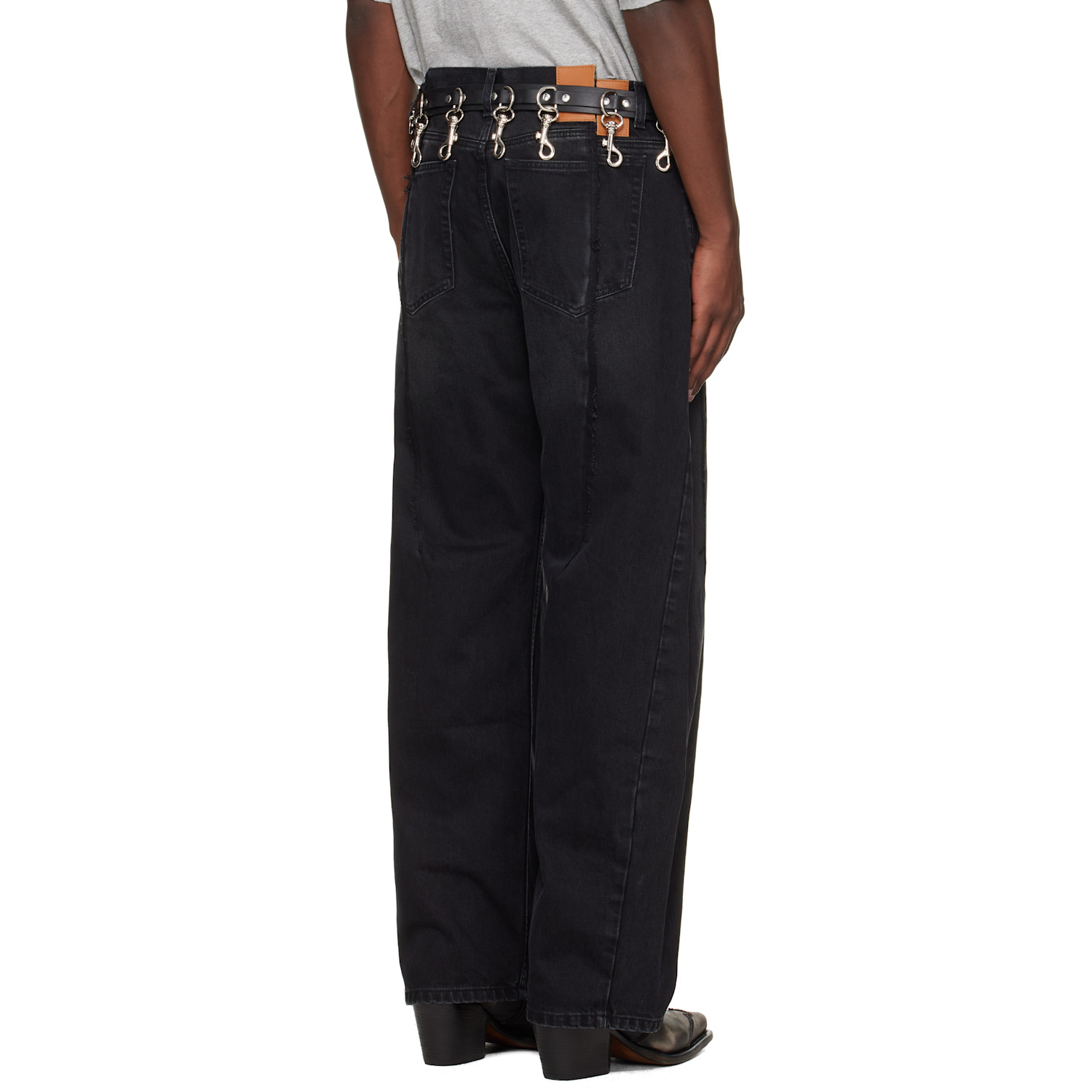  Vetements Black Cut Jeans 