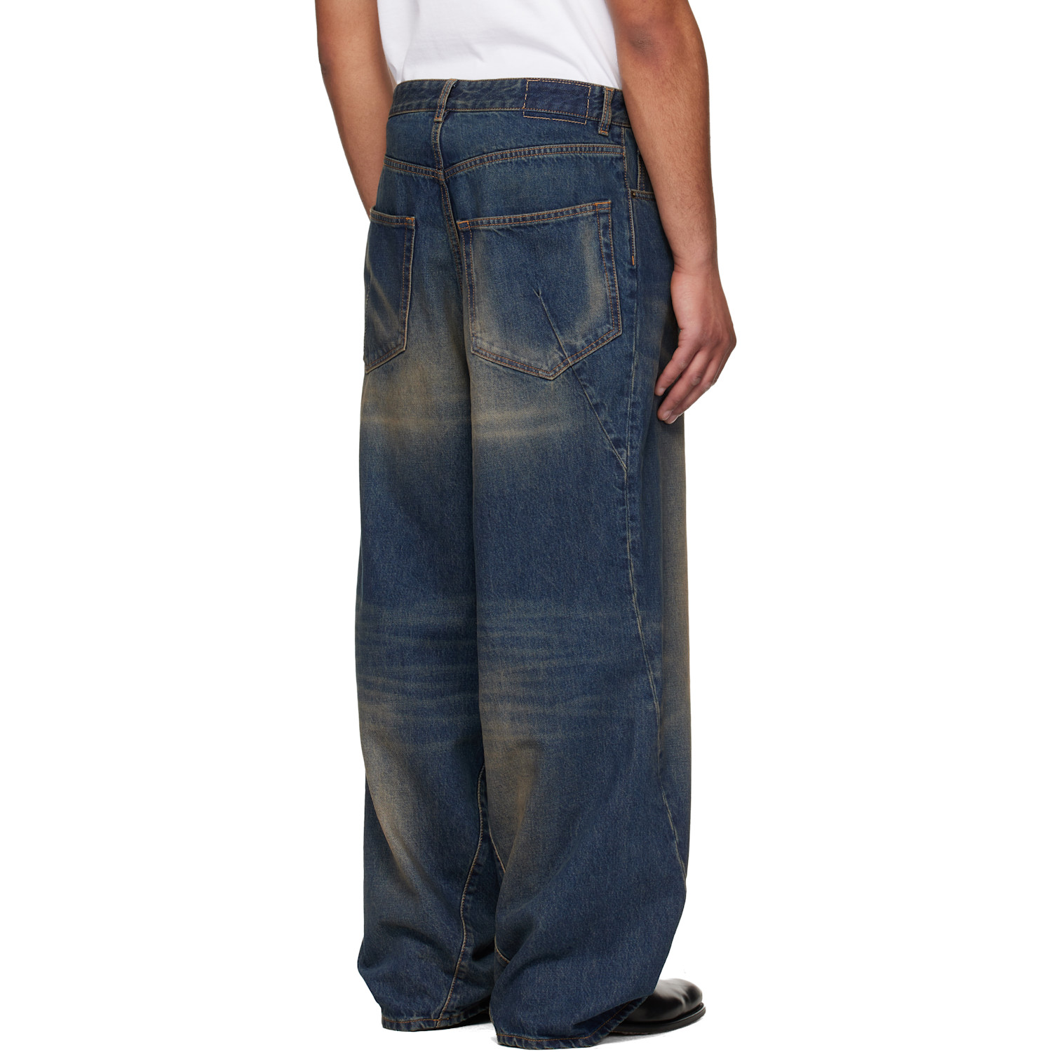  Vetements Navy Spiral Jeans 