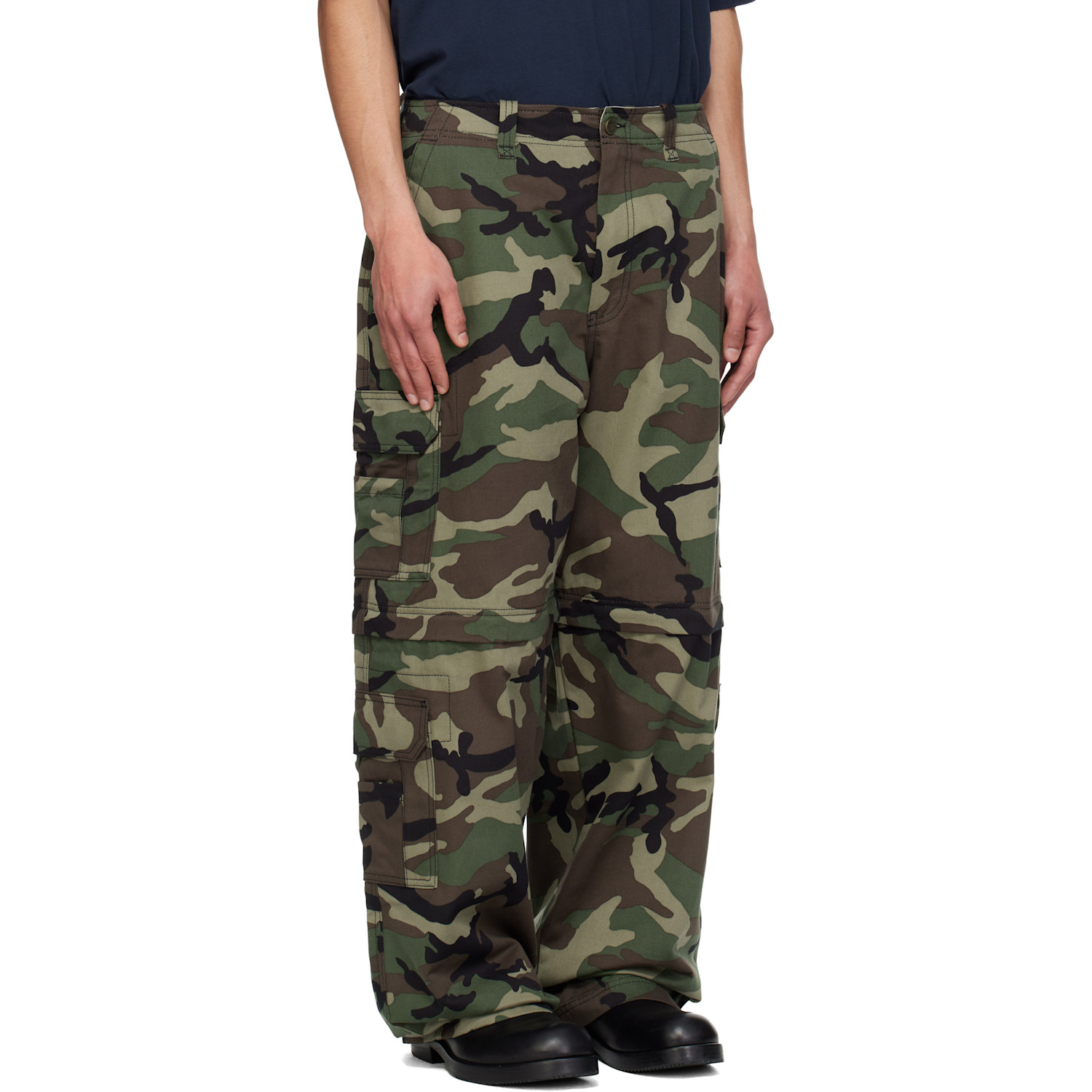  Vetements Green Camo Cargo Pants 