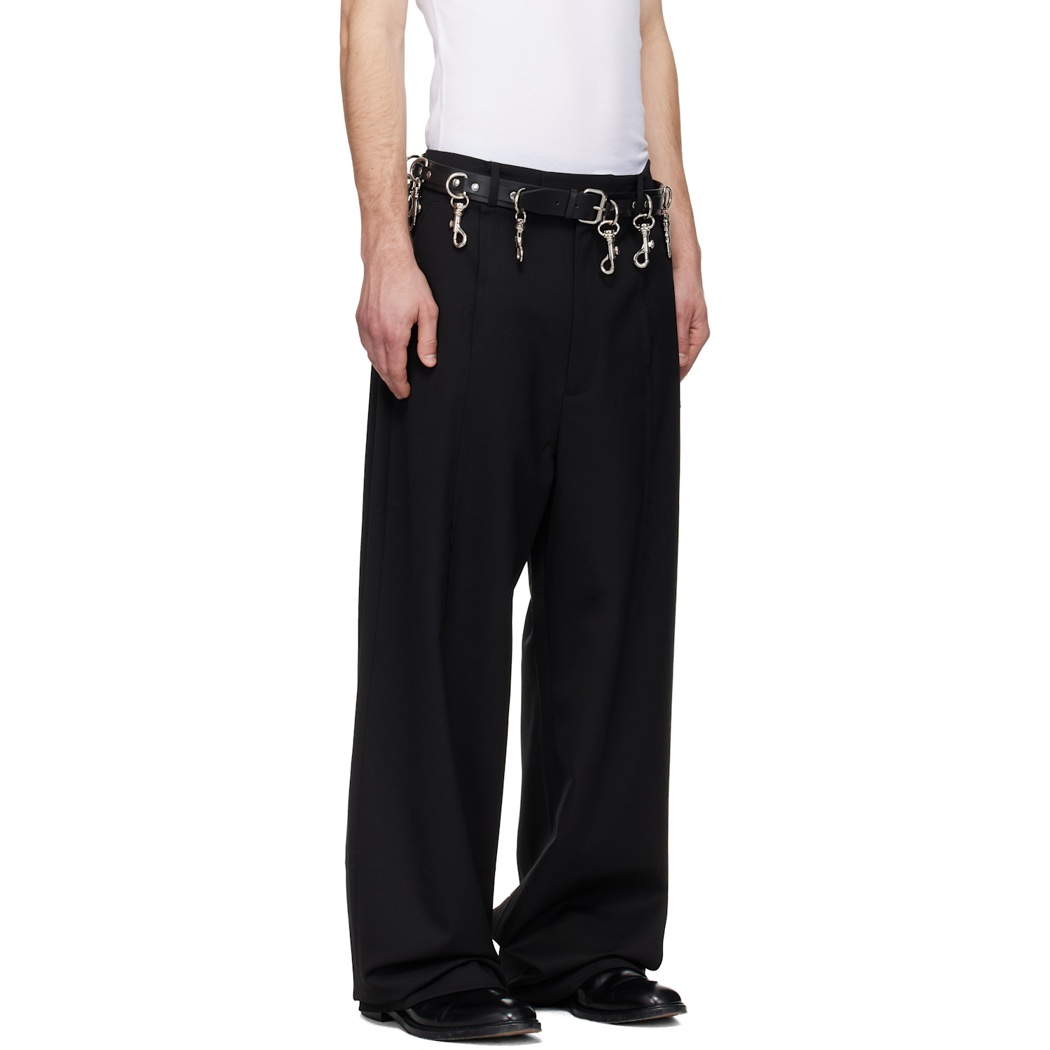  Vetements Black Pinched Tailored Trousers 