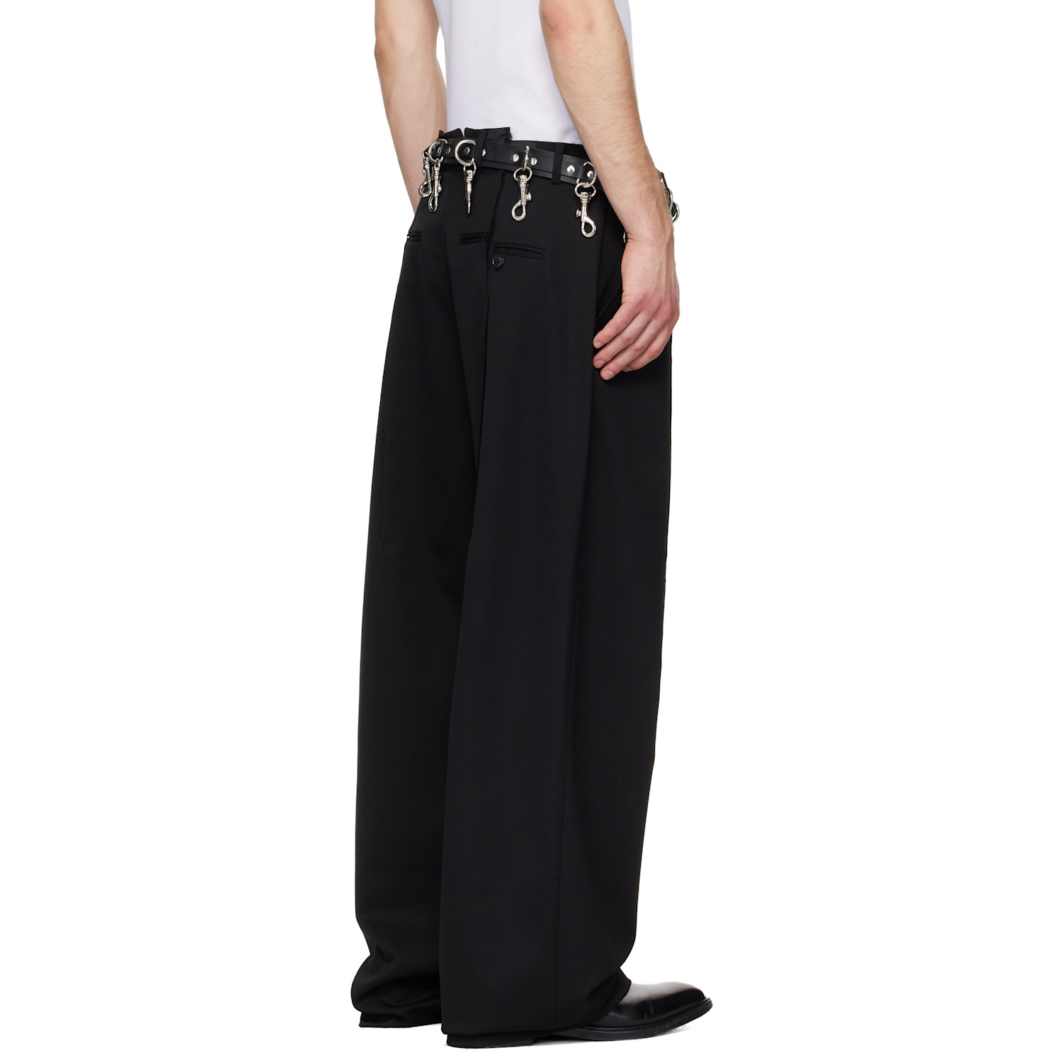  Vetements Black Pinched Tailored Trousers 