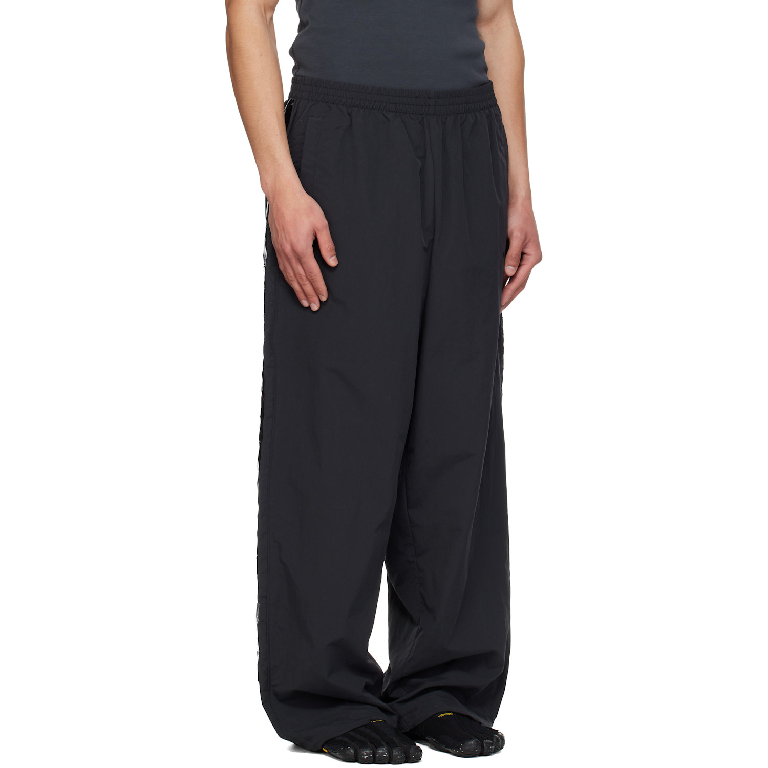  Vetements Black Taped Track Pants 