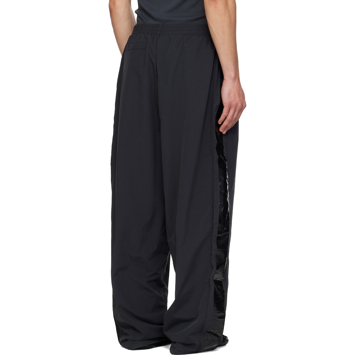  Vetements Black Taped Track Pants 