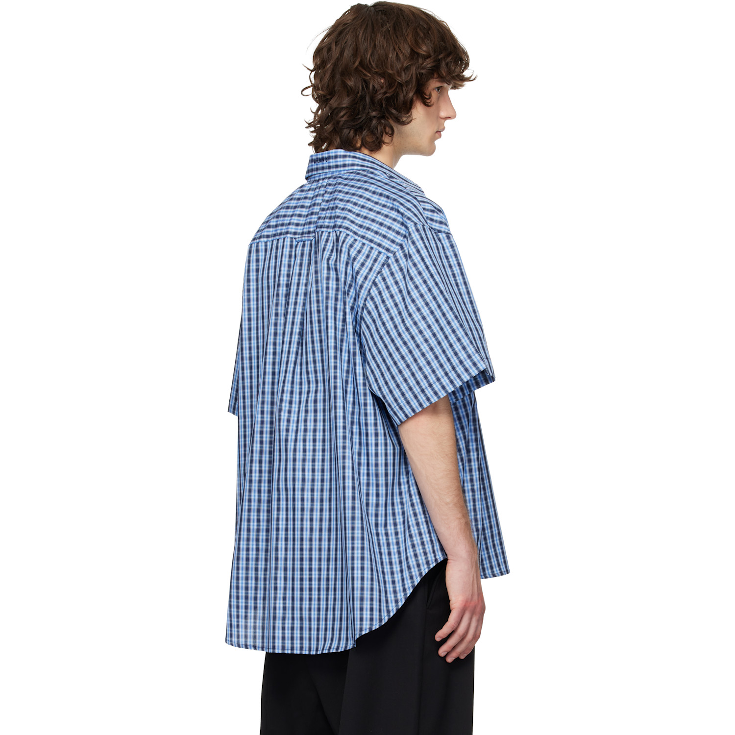  Vetements Blue Short Sleeve Shirt 