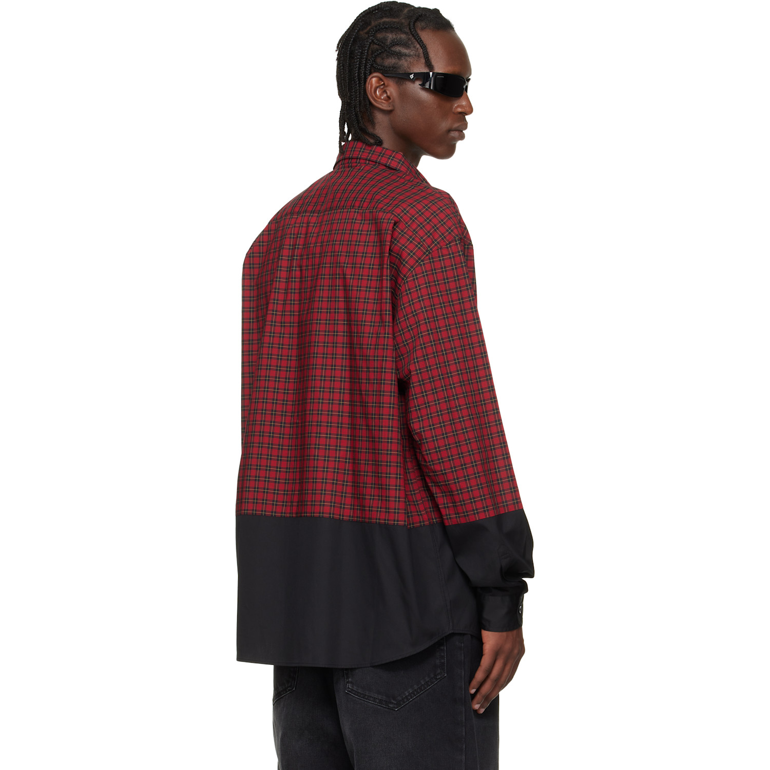  Vetements Red Split Shirt 