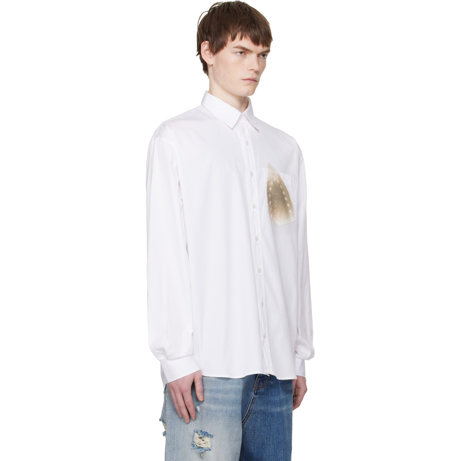  Vetements White Well Ironed Classic Shirt 