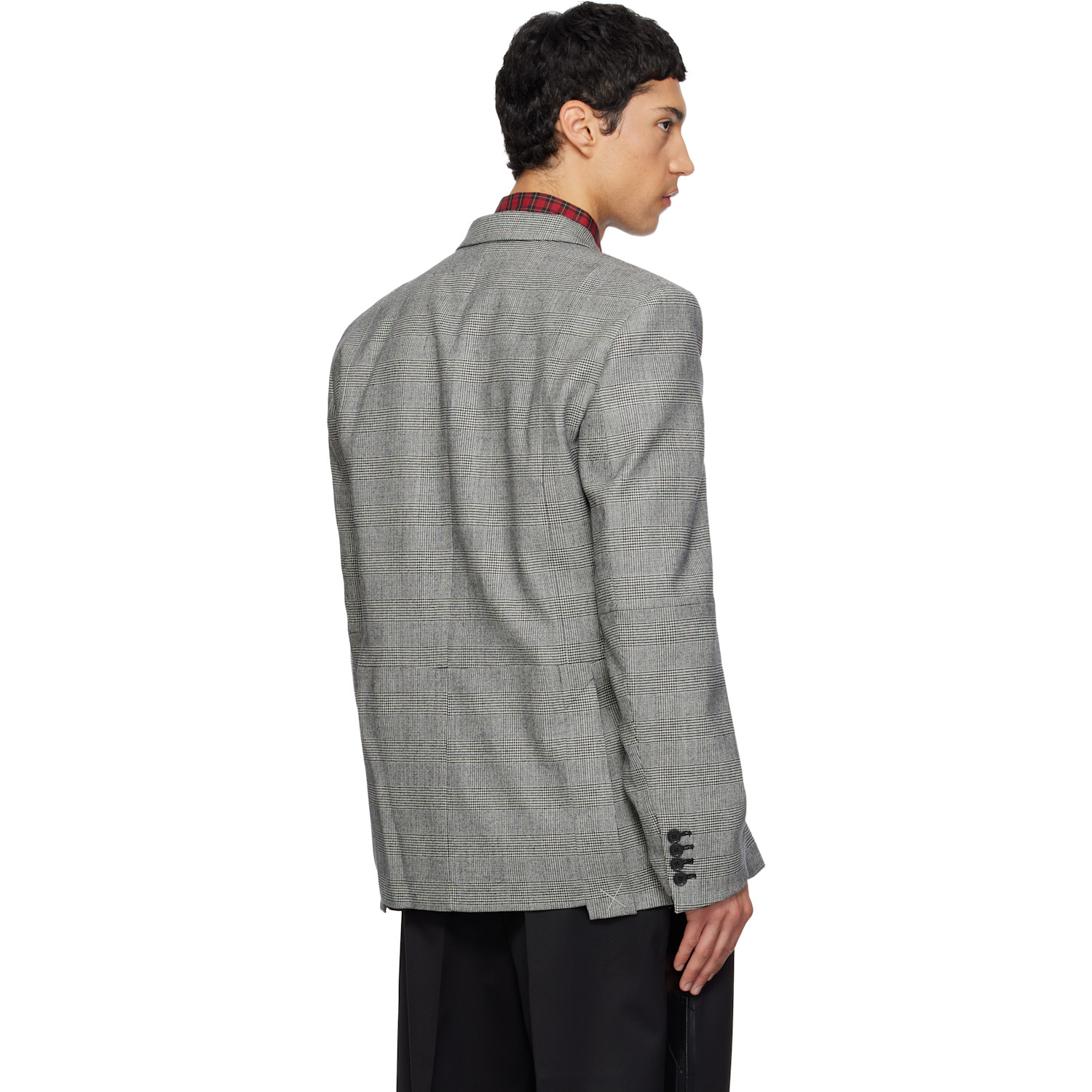  Vetements Gray Cut-up Tailored Blazer 