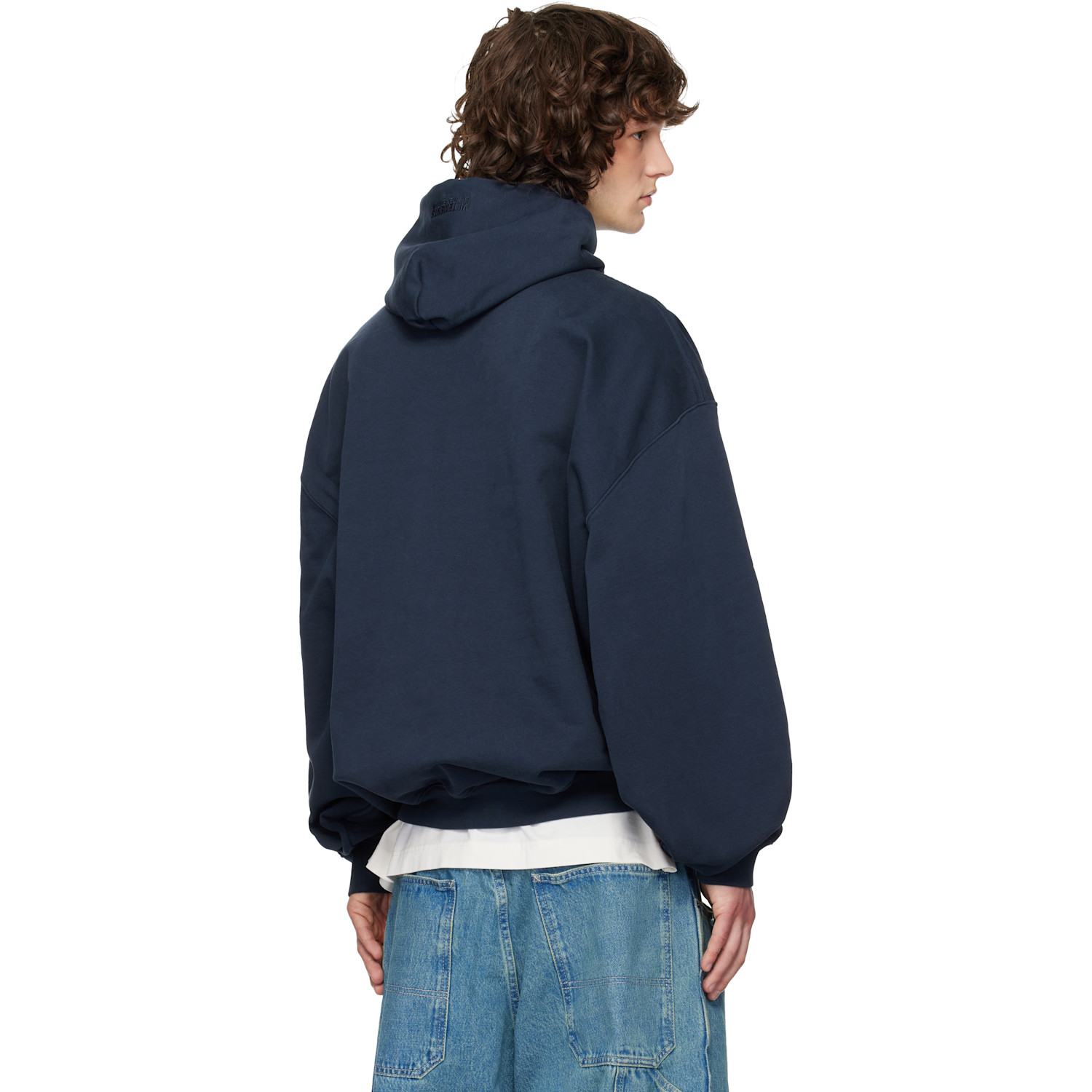  Vetements Navy 'pornstar' Hoodie 