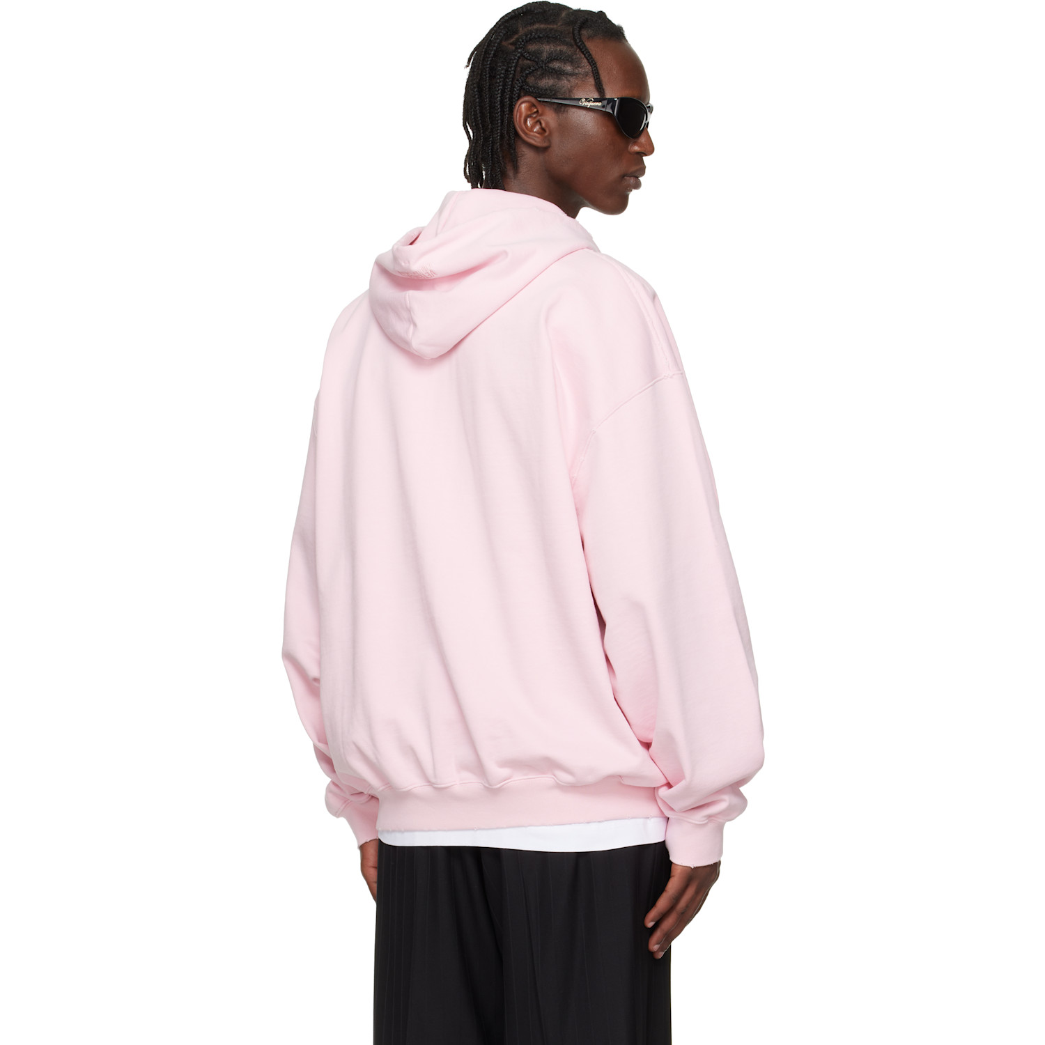  Vetements Pink Fuck Everything Zip-up Hoodie 