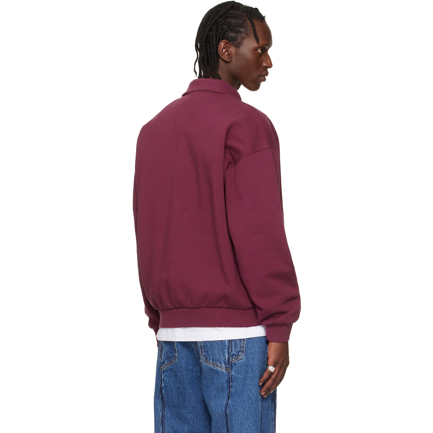 Vetements Red Distressed Logo Polo 