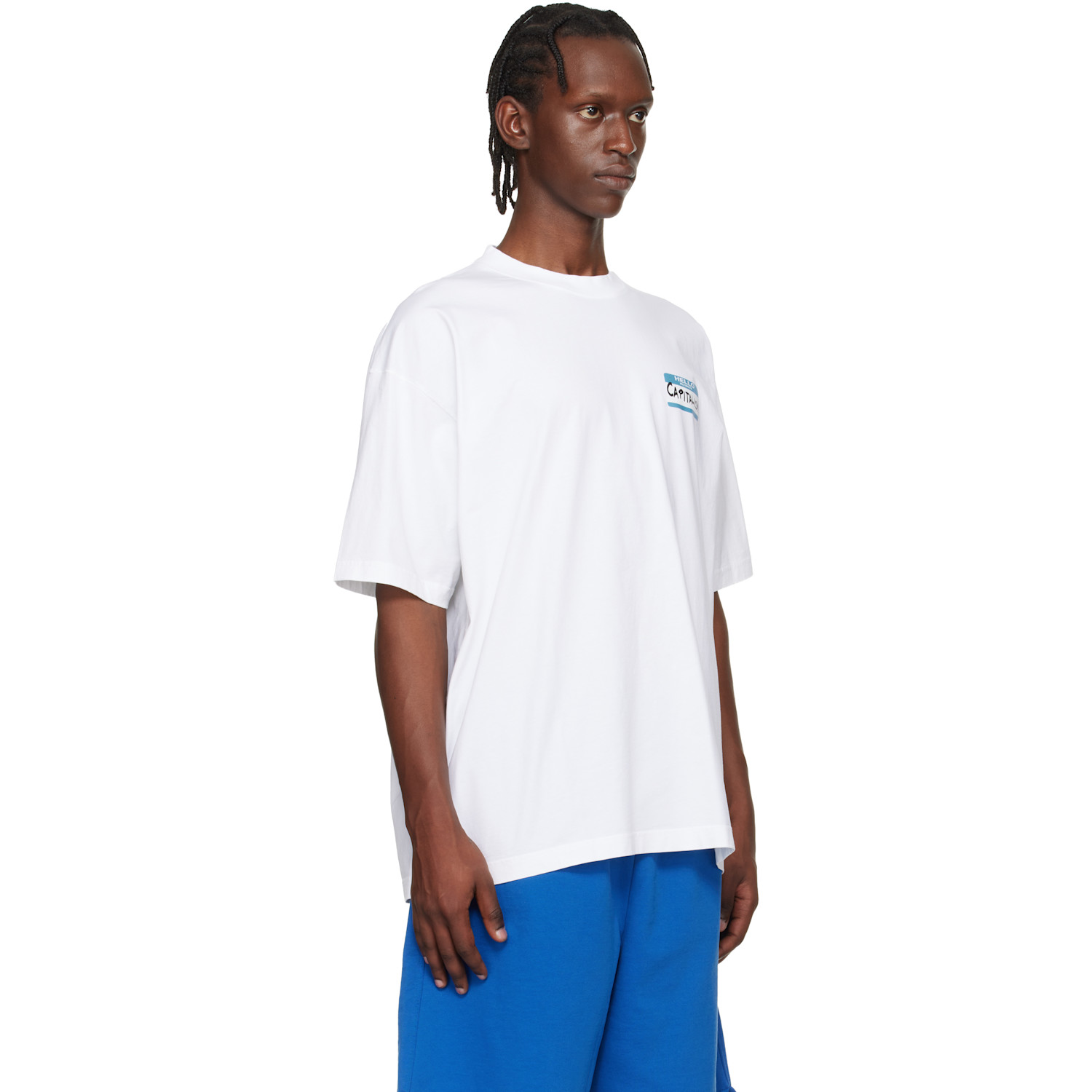  Vetements White Sticker T-shirt 