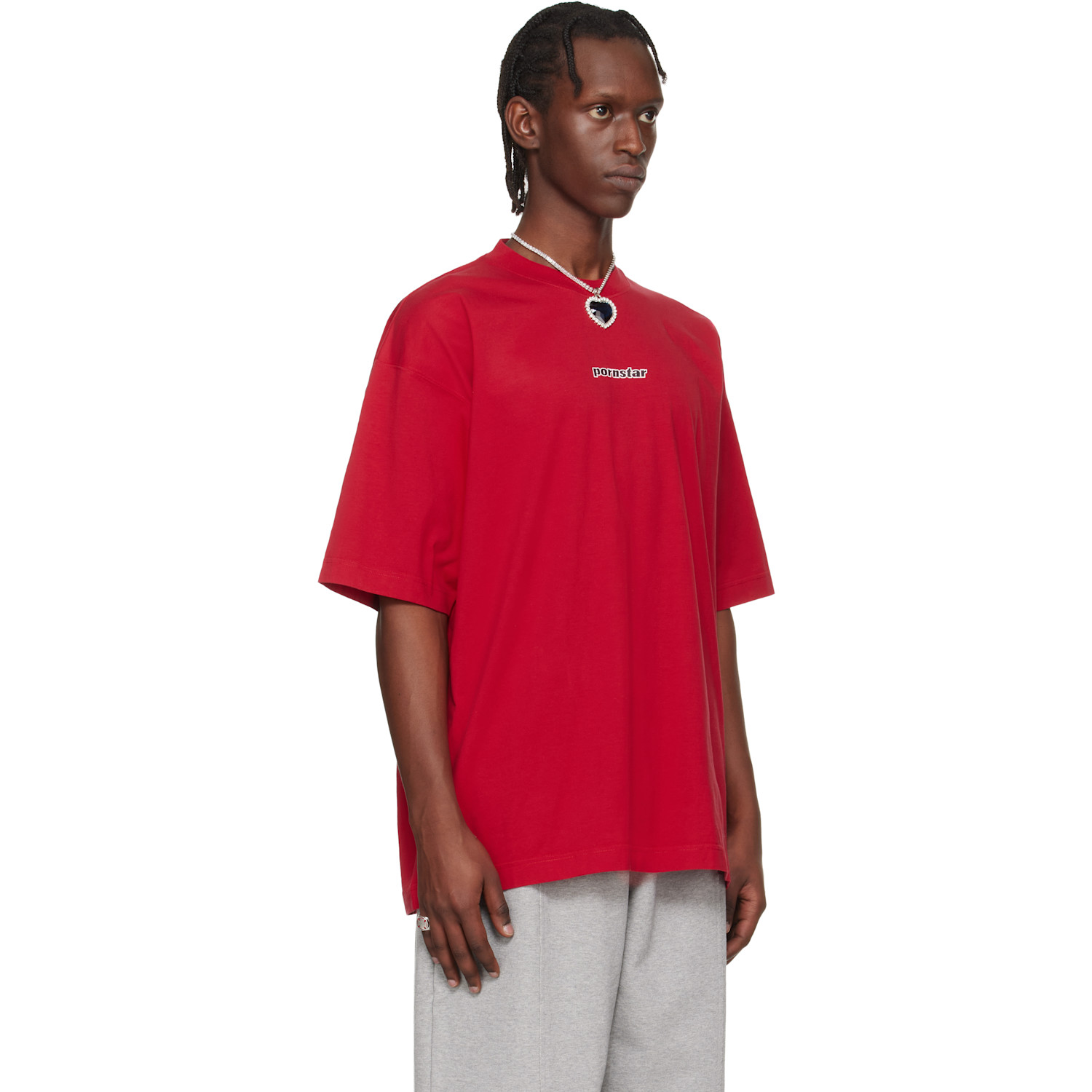  Vetements Red 'pornstar' T-shirt 