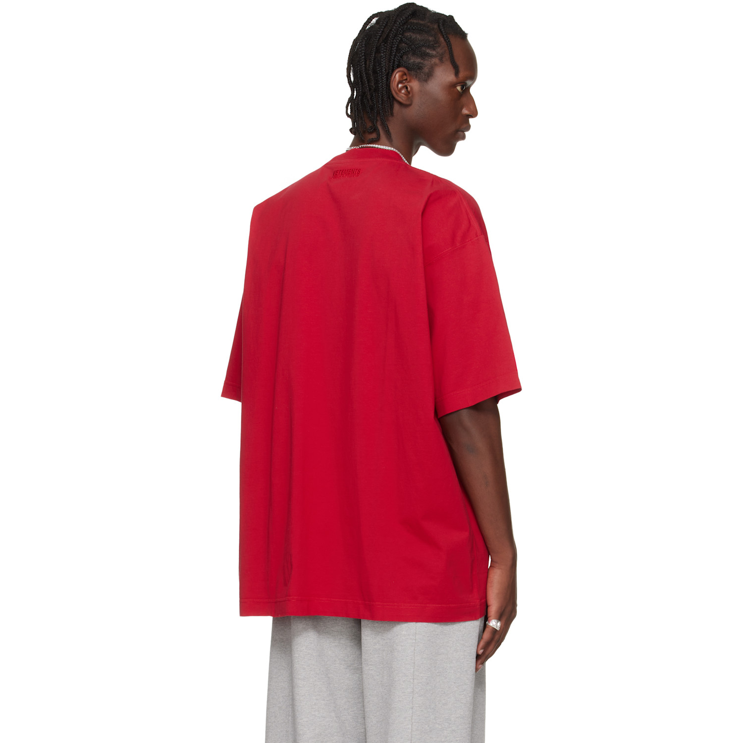  Vetements Red 'pornstar' T-shirt 