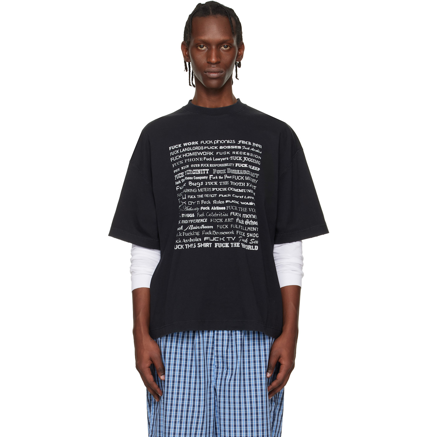 VETEMENTS Black Haute Couture Logo T-Shirt | Smart Closet