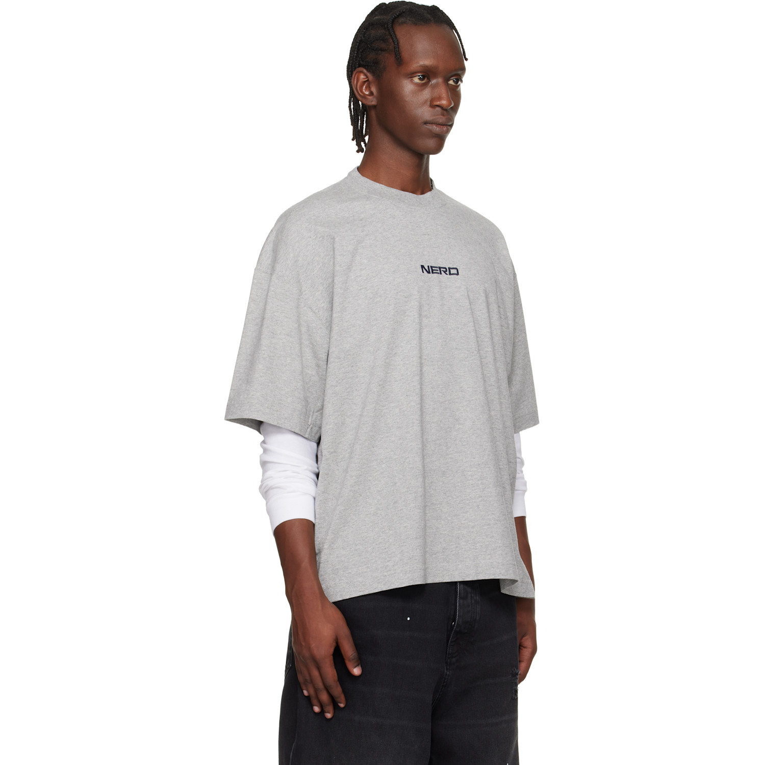  Vetements Gray 'nerd' T-shirt 