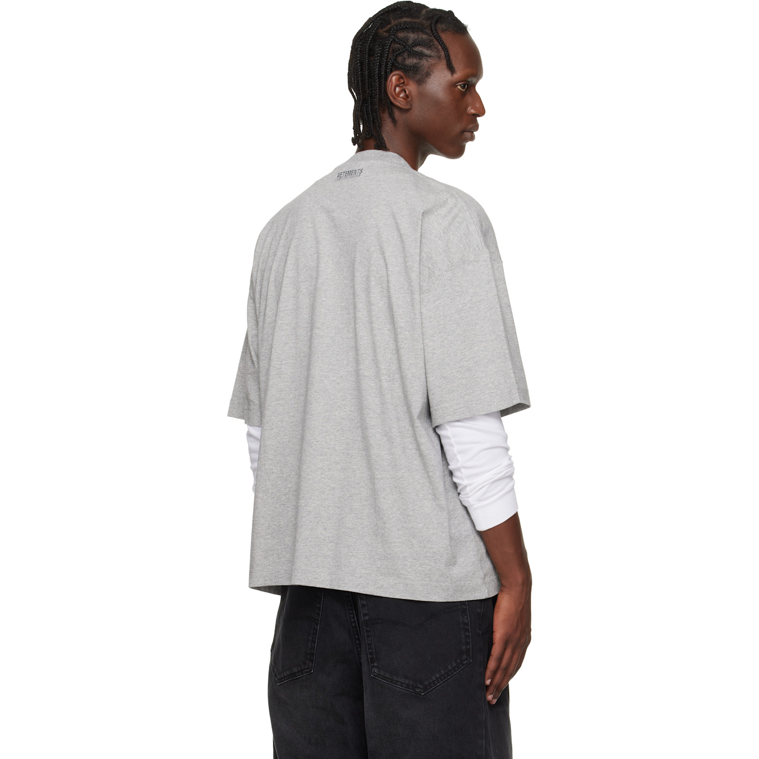  Vetements Gray 'nerd' T-shirt 