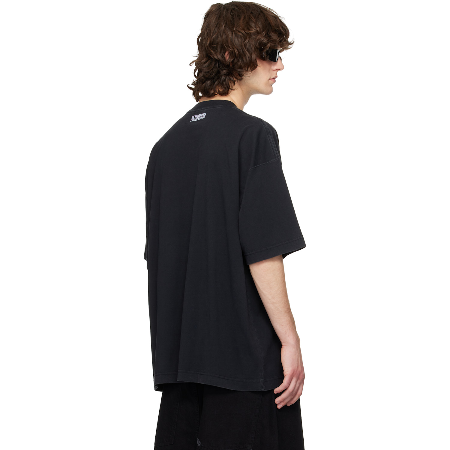  Vetements Black Iconic Logo T-shirt 