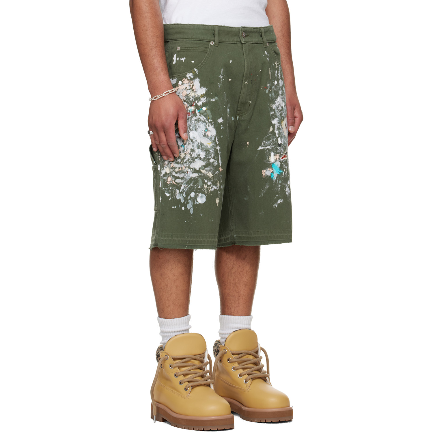  Gallery Dept. Green Platoon Painter Shorts 
