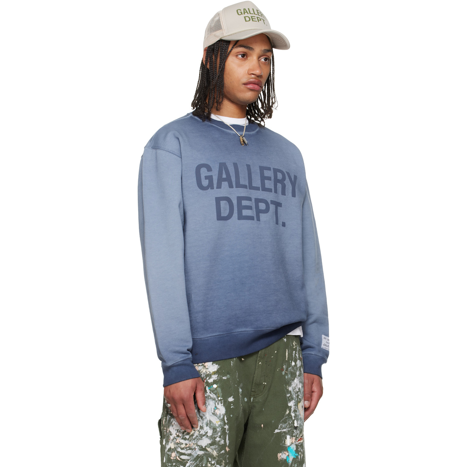  Gallery Dept. Blue Basic Crewneck Sweatshirt 