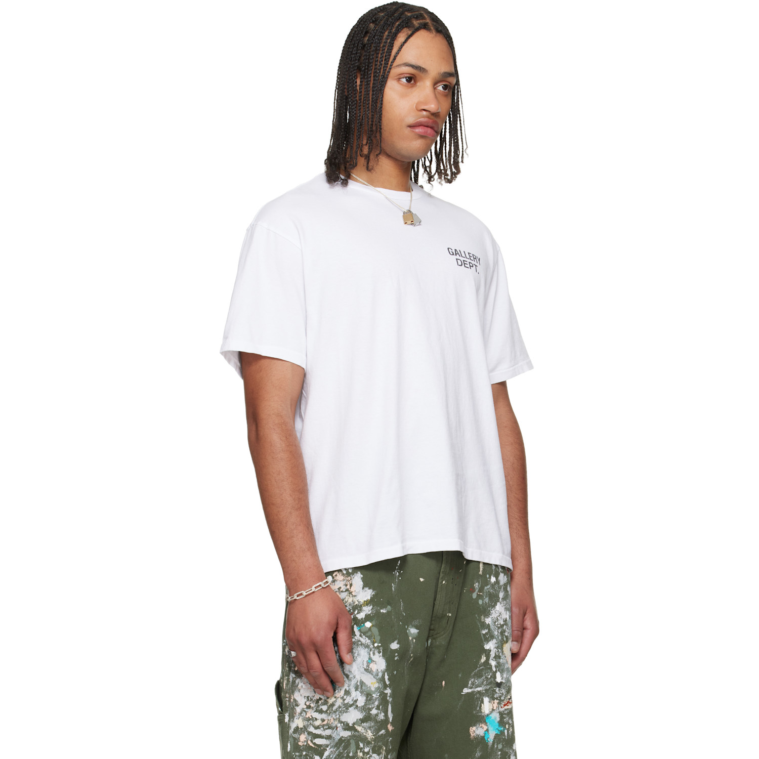  Gallery Dept. White Gd Logo Dusty T-shirt 