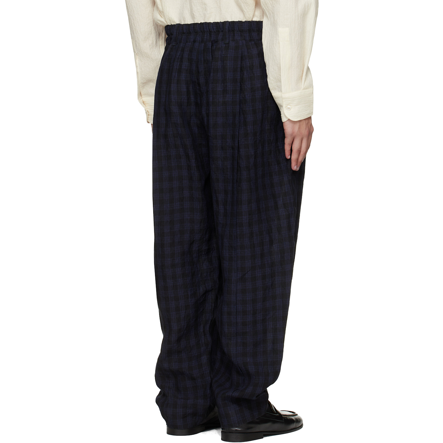  Toogood Black & Blue 'the Librarian' Trousers 