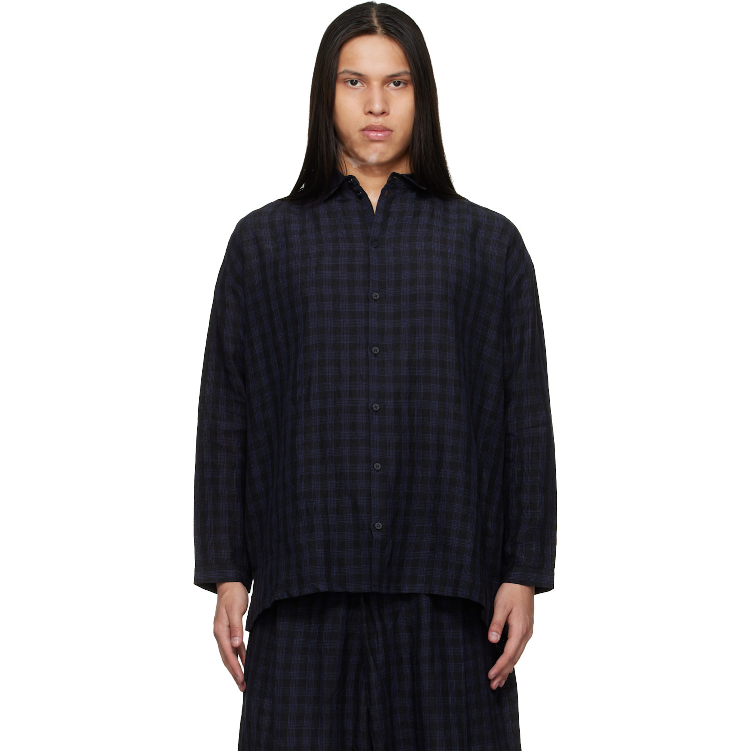Toogood Black & Blue 'The Draughtsman' Shirt