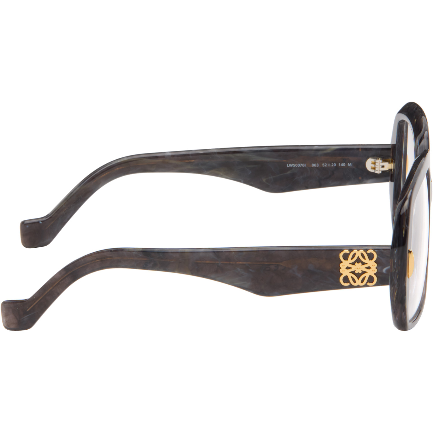  Loewe Black & Gray Anagram Glasses 